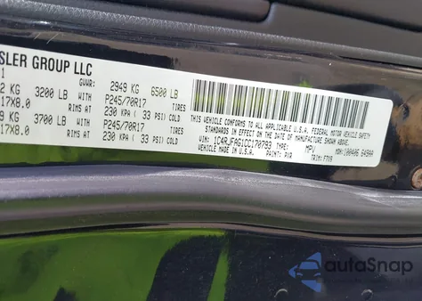 2012 Jeep Grand Cherokee Laredo z USA, uszkodzony, nr VIN 1C4RJFAG1CC170793